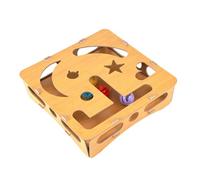 Claw Craft pour Les Félins,Jouets Interactifs À Gratter en Bois - Boîte Labyrinthe Grattoir Lime À Griffes pour Chat,Protection Maison, Chambre, Salon, Tapis, Meubles, Porte Et Mur