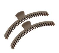 Claw Hair Clips for Women, 2 Pack Portable Small Hair Claws, Non-Slip Banana Hairpins, Big Barrettes, Slim Bun Pins with Strong Grip, Fashionable Accessories for Women and Girls
