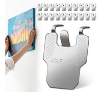 Claw Kit de suspension pour cloison sèche, 20 crochets muraux robustes pour accrocher un miroir, une photo, une affiche, une décoration de chambre, de bureau, jusqu'à 18 kg