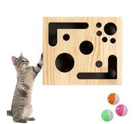 Claw Saver Box for Cats, Cat Claw Saver Box, Cat Scratch Puzzle Enrichment Boxes with Sandpaper & 3 Bell Balls