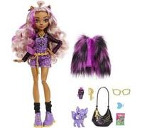 -Clawdeen Wolf-Poupée avec animal de compagnie HHK52 Violet G