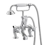 Clawfoot Robinet de baignoire avec douchette à main - Robinet mitigeur rétro pour baignoires classiques