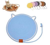 Clawloom Dual Scratching Pad, Celery Pets Cat Scratcher Mat, Large Size Cats Bed Cat Scratching Pad for Couch, Carpet, Sofa (Blue,M)