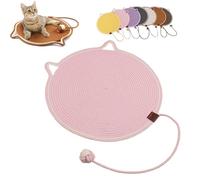 Clawloom Dual Scratching Pad, Celery Pets Cat Scratcher Mat, Large Size Cats Bed Cat Scratching Pad for Couch, Carpet, Sofa (Pink,L)