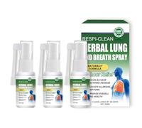 Clawrex Herbal Lung Lot de 3 sprays de nettoyage des poumons, portabilité, extraits de plantes naturels, herbes et réparation, pour enlever et nettoyer les poumons, 90 ml