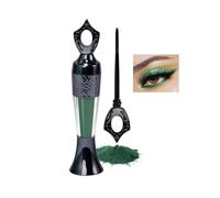 Clawrex Kohl Powder Eyeliner en poudre noire, imperméable, pour smokey eye-liner, hautement pigmenté, imperméable et résistant aux taches, pour fête (2#vert foncé)