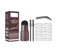 Clawrex Lot de 10 pochoirs à sourcils étanches - Avec 10 pochoirs à sourcils réutilisables - Naturel, longue durée - Multifonction - Gris foncé
