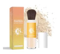 Clawrex Mineral Sunscreen Setting Powder, SPF 35 Protection solaire pour cuir chevelu, poudre de protection solaire avec brosse, contrôle de l'huile, imperméable, légère et respirante, protection