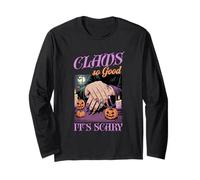 Claws So Good Its Scary Spooky Nails Artist Halloween Party Manche Longue