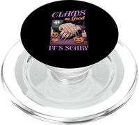 Claws So Good Its Scary Spooky Nails Artist Halloween Party PopSockets PopGrip pour MagSafe