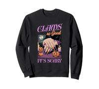Claws So Good Its Scary Spooky Nails Artist Halloween Party Sweatshirt