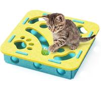 Clawsaver Box for Cats, 2026 New Claw Saver Box with 3 Jingle Balls for Indoor,Scratch Puzzle Nail File, Enrichment Toy for Cats Indoor Scratching
