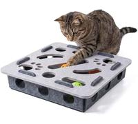 Clawsaver Box for Cats, 2026 New Claw Saver Box with 3 Jingle Balls for Indoor,Scratch Puzzle Nail File, Enrichment Toy for Cats Indoor Scratching
