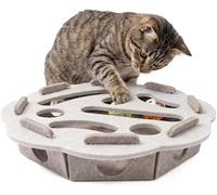Clawsaver Box for Cats, 2026 New Claw Saver Box with 3 Jingle Balls for Indoor,Scratch Puzzle Nail File, Enrichment Toy for Cats Indoor Scratching