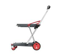 Clax Chariot à main moderne en aluminium Rouge Capacité de charge 60 kg