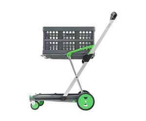 CLAX® Le Chariot innovant | Chariot Pliable | Claxmobil | Trolley | avec boîte Pliante | Vert