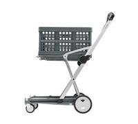 CLAX® Special Edition Grau | Table roulante | Chariot de préparation de Commandes | Chariot Libre-Service | Caisse Pliante Incluse