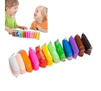 Clay À Sec D'air - Kit D'argile Modéliste, Argile Artisanale Pour Enfants | Argile Séchée Air Légère Douce Avec 24 Couleurs Vives, Argile Créative Créative Créative Avec Outils Pour Les