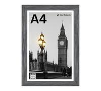 Clay Roberts A4 Photo Frame, Dark Grey, Picture Frame, Certificate, Art Print Poster, 21cm x 29.7cm, Grey Frames, A4 Photo Collage Gallery Display