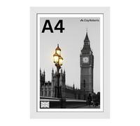 Clay Roberts A4 Photo Frame, White, Picture Frame, Certificate, Art Print Poster, 21cm x 29.7cm, White Frames, A4 Photo Collage Gallery Display