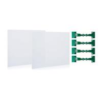 Clay Screen for Pottery Tool 34x9 Inch Splash Protection Shield with Mechanical Clamp for Wheel
