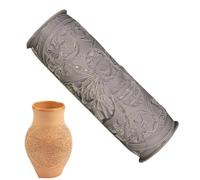 Clay Texture Roller - Clay Roller Tool Roller Pin | Crafting Supplies for Arts & Crafts with Bird Bee Whale Pattern Stamps | Pottery Tools - Pottery Ceramic Modeling