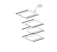 Clayette, étagère en verre d'origine (repère 37th) Frigo, Réfrigérateur, Congélateur 5910550100 BEKO