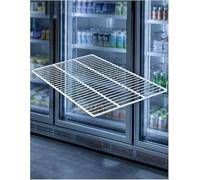 Clayette Grille Frigo Congélateur, Étagère Pour Vitrine Réfrigérée | Acier carbone revêtu，Sans montage requis，Usage domestique et commercial，Compatible frigo(52x40 cm)