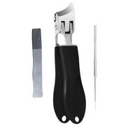 Claypers pour ongles avec un bord biseauté : coupe-ongles robuste avec une large ouverture de la mâchoire, coupe-ongles courbés, idéal pour les ongles épais et incarnés | Coupe-ongles haute