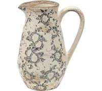 Clayre & Eef 6CE1460S Pichet décoratif gris, beige 16 x 12 x 22 cm