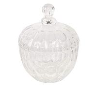 Clayre & Eef Bonbonniere 6GL2832 Ø 14 * 17 cm - Transparent Verre Plat à Servir Décoration Bol de présentation