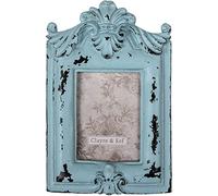 Clayre & Eef Cadre photo 2F0889 Bleu 9 x 1 x 14 cm/5 x 8 cm