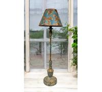 Clayre & Eef Lampe De Table Shabby Chic Cône Métal 70 Cm Bleu/ Turquoise E27