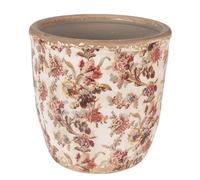 Clayre & Eef Pot de Fleur d'intérieur Beige Rose 16x16cm