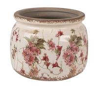 Clayre & Eef Pot de Fleur Rose céramique Beige 15x20x20cm