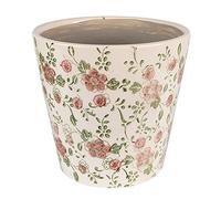 Clayre & Eef Pot de Fleurs d'intérieur céramique Beige 17x16cm
