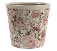 Clayre & Eef Pot de Fleurs en céramique Jardin Anglais 12x11cm