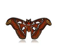 Clayton Jewelry Labs - Broche en émail dur Atlas Moth, Fer Fer à repasser Émail, Sans pierres précieuses - Grès - Sans pierres précieuses
