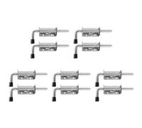 ClAZTyict 10 Pcs 5 Pouce En Acier Inoxydable à Ressort Latch Pin Bolt 2mm ÉPaissi Serrure de Porte Brossé