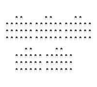 ClAZTyict 100 Pieces 6 X 6 X 5 mm Tact Switch Momentane Interrupteur Bouton-Poussoir Tactile 2 Broches DIP Trou Traversant