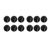 ClAZTyict 12 Pièces Séries/Paquet Balles de Tennis Balles D'Entraînement élastiques Résistantes à l'usure 66mm Dames Débutants Pratiquent La Balle de Tennis, Noir