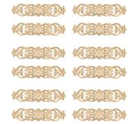 ClAZTyict 12pièces 30cmx7cm Stickers Sculpture sur Bois Coin Sculpté Fleur Décoration de Armoire Porte Lit Patch Décoratif Onlay Bois Applique