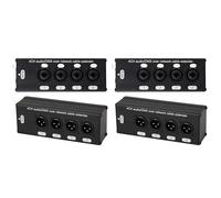 ClAZTyict 2 Paire D'Extension de Câble Audio et 4 Canaux 3 Broches XLR ou 6,3 mm sur RéSeau, Extension de Signal RéSeau DMX512 Mâle +