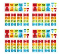 ClAZTyict 2000 Pièces Signe Ici Autocollants, Étiquettes Autocollants Adhésif Signe Ici Onglets Signe Ici Drapeaux pour Maison Bureau École (4 Couleurs)