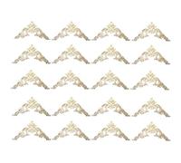 ClAZTyict 20X Applique de Coin en Bois Sculpté en Caoutchouc 15 X 15Cm Exquis Non Peint