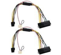 ClAZTyict 2X Câble d'alimentation ATX PSU 24P à 6P Mâle Connecteur Mini 6P pour ProDesk 600 G1 600G1 800G1 Fil de Conversion de Carte Mère