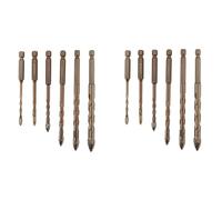 ClAZTyict 2X Foret Excentrique à Quatre Cannelures en Dents de Scie, Foret Excentrique Dentelé à Quatre Bords, Foret Excentrique à Quatre Cannelures en Dents de Scie