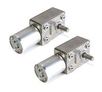ClAZTyict 2X GW370 12V 6Rpm RéVersible à Engrenages à Vis Sans Fin à Couple élevé Turbo DC Motor 35A