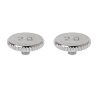 ClAZTyict 2X Headshell 2G Shell Weight Turntable Metal Electric Instrument Parts pour SL1200 SL1210 MK2 3 5 M5G Stylus DJ, Silver