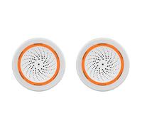 ClAZTyict 2X Tuya ZigBee Smart Sound et Light Siren Sensor Smart Life Home Security System Tuya Gateway Hub SirèNe Alarme pour Tuya